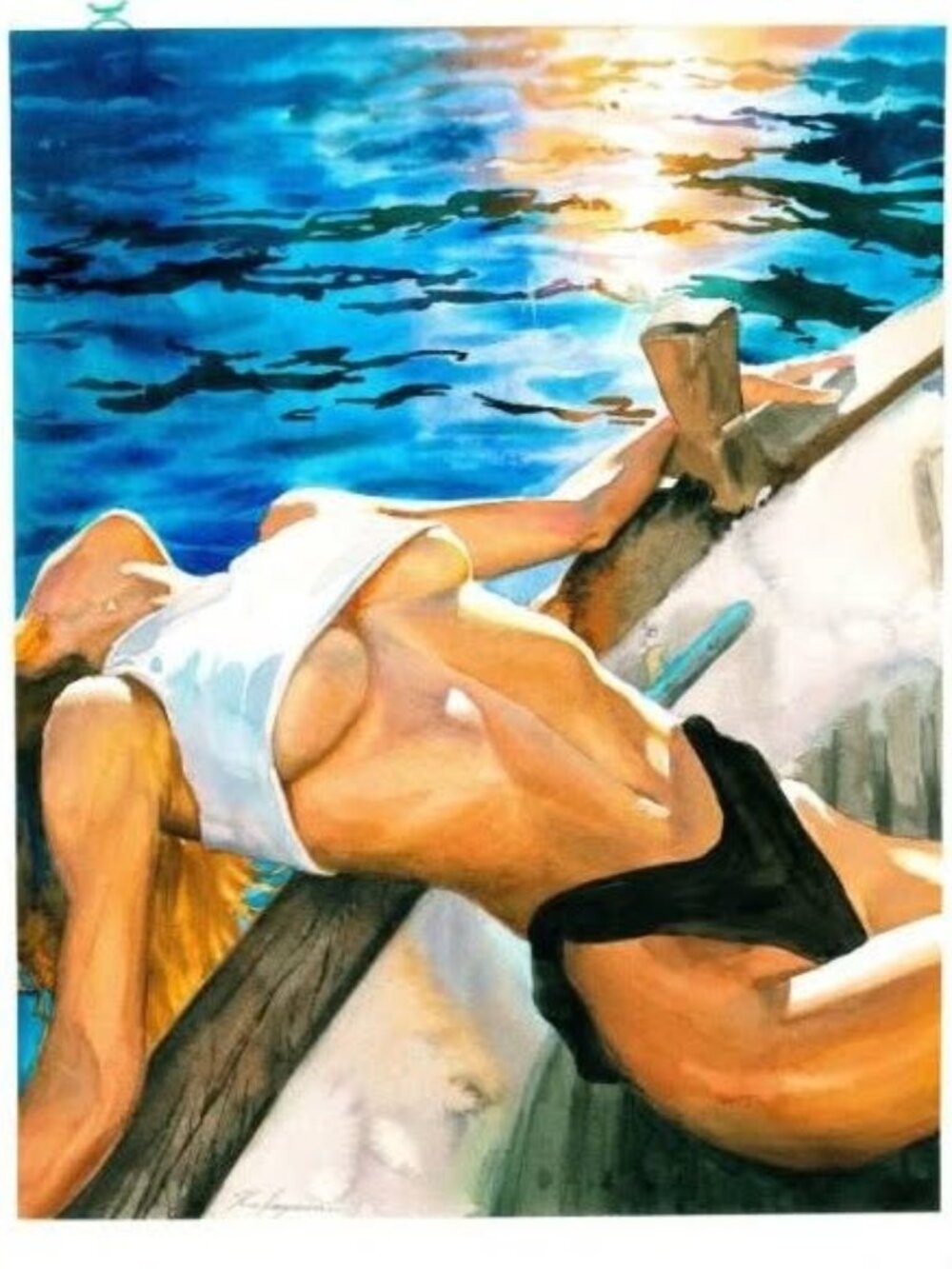 Aleksandra Karaulna (Ukraine,b 1996) watercolor painting